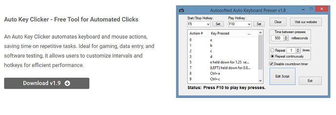Does AutoKeyClicker Support Keyboard Automation